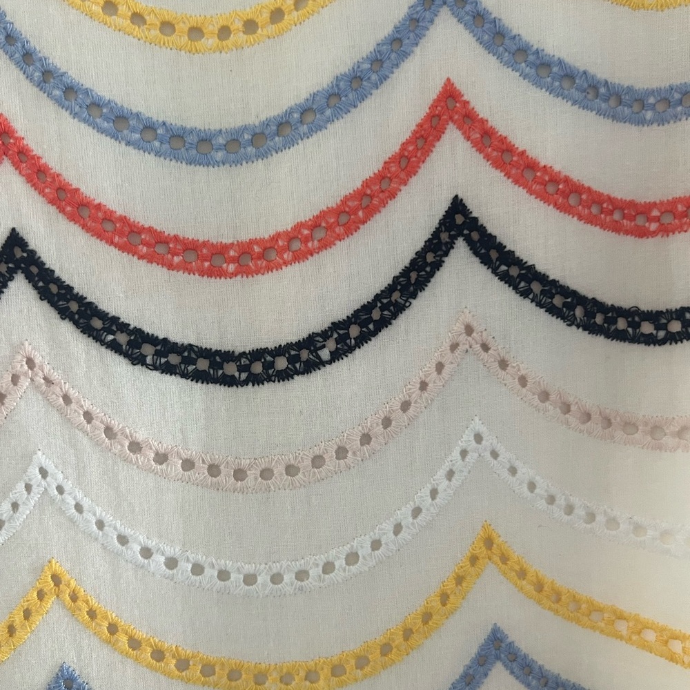 Colorful Chevron Ruffle Dress - Picture 7 of 9